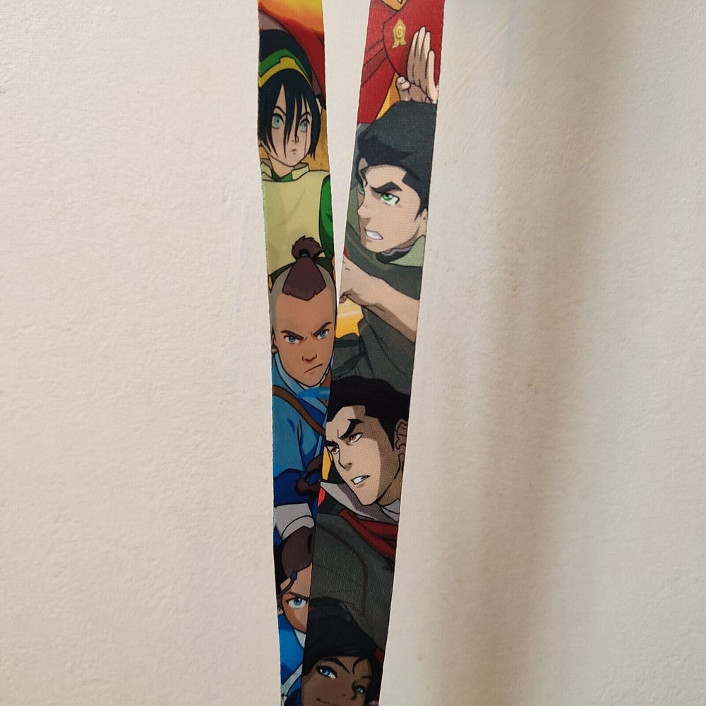 Avatar The Last Airbender & Legend Of Korra Mix Cloth Lanyard With Metal Clasp